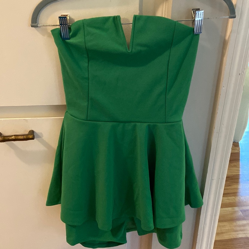 Kelly green romper